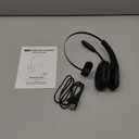 Trucker Bluetooth Headset, Wireless Headset with Mic, Bluetooth Headsets with Dual Noise Cancelling Microphone & Mute Button, 55Hrs Working Time PC Headsets for Cell Phones, Computer, Truck Driver (Black)