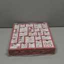 CCINEE Christmas Wooden Advent Calendar with 25 Large Drawers, Countdown to Christmas Decoration Large Size Xmas Countdown Calendar 2024 Hand Painted Refillable Advent for Holiday Decoration(Red)