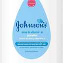 Johnson's Baby Powder with Naturally Derived Cornstarch Aloe & Vitamin E, Hypoallergenic, 22 oz (Pack of 4)