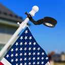 Solar Flag Pole Light,Fit 1-1.2 Inch Diameter 5ft 6ft Flagpole Bright White 6000k,Solar Powered Lighting Up to 12 Hrs Flag Pole Solar Light Outdoor Waterproof Led American Flags Decor