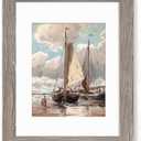 Fun Memories 11x14 Picture Frame-Real Tempered Glass, Rustic Wooden Photo Frames 11 x14, Display Pictures 8x10 with Mat or 11x 14 Without Mat, 11x14 Picture Frame for Wall Mounted, Grey, 1 Pack