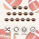 OHOME Football Party Decorations for Super Game Bowl 2026 - Game Day Banner | Football Party Decorations Supplies Favors Indoor Outdoor - Birthday Hanging Backdrop Sports Theme Decor for Wall Home (Brown)