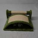 Made4Pets Cat Scratching Post, Cactus Scratcher Tree for Indoor Small Cats, Adult Kitten Scratch Pad with Natural Sisal Ropes, Cute Kitty Nail File Vertical Scratcher with Green Carpet Cover