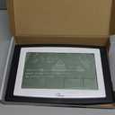 WallarGe Atomic Clock with Indoor Temperature and Humidity, 12.5 Inch Self-Setting Digital Wall Clock or Desk Clock, Battery Operated Digital Clock Large Display for Seniors, Auto DST