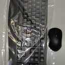 Wireless Keyboard and Mouse Combo, FullSized 2.4GHz Wireless Keyboard with Comfortable Palm Rest and Optical Wireless Mouse for Windows, Mac OS PC/Desktops/Computer/Laptops (Black)