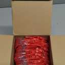 Sunnymove 12 Pcs Cheer Snack Bags for Team Gifts Cheerleader Goodie Treat Candy Pouch Bags Transparent PVC Waterproof with Zipper Party for Adult Cheerleading Teammates Party Supplies (Red) 