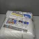 TICONN Mattress Bags for Moving, Heavy Duty Queen Mattress Cover Storage Bag with Full-Around Handle and Adjustable Buckles (Clear, Queen)