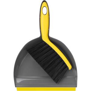 Dustpan and Broom Set Small  Mini Handheld Dustpan and Brush Combo for Home, Desktop, Sofa, Cat Litter, Car, Camping & Small Space Cleaning