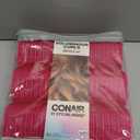 Conair Heatless Curls - Extra Large Hair Rollers - heatless overnight curlers for long lengths - volumized waves - Hot Pink - 9 Count w/storage case