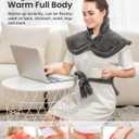 RENPHO Heating Pad for Back, Christmas Gift for Women, FSA Eligible HSA
Fits for Neck & Shoulders, 6 Heat Levels, Weighted for Snug Fit, ETL Certified, Birthday Gifts for Mom & Dad, 24 x 33", Gray