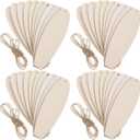 Uonlytech 40pcs Unfinished Wooden Surfboard Cutouts for Crafts Beach Surfboard Shapes DIY Painting Blanks for Nautical Decor Versatile Wood Plaques Home and Office Decoration