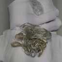 10x10ft White Chiffon Backdrop Curtain with Lights String for Wedding Sheer Tulle Curtain Photo Backdrops Drapes for Baby Shower Birthday Party Home Ceremony Decorations