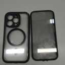 TIESZEN for iPhone 15 Pro Case, Compatible with MagSafe, Built-in Privacy Screen Protector and Camera Protection, Anti Spy Full Body Dustproof Shockproof Hard Phone Case 6.1", Black