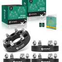 YHTAUTO 6x135mm Wheel Spacers 1.25 inch Fits 2003-2014 Ford F-150, Expedition & Lincoln Navigator, Mark LT, Forged Tire Spacers 32mm with M14x2 Studs 87mm CenterBore, Not Hubcentric, 4PCS, Black