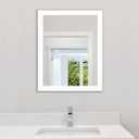 Rectangular Wall Mirror White Bathroom Mirror 16" x 20" Wall Mirror for Entryway, Bedroom, Living Room , White