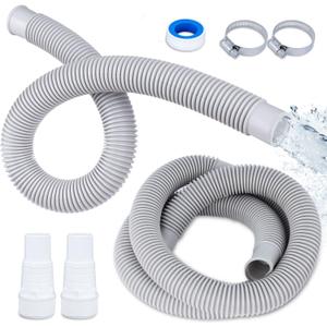 1-1/2" Swimming Pool Pump Hose Kit 6 Feet+3 Feet Sand Fliter Pump Replacement Accessories Full Hose Set Easy to Install for Above Ground Pools
