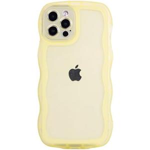 Pack of 2, Hcnrreivn Case for iPhone 13 Pro 6.1 Inch,Cute Kawaii Clear Case for Women/Girls,Yellowing-Resistant,Transparent Soft Silicone Thin Slim Full Body Shockproof Protection Phone Cover Yellow