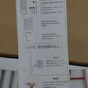 Farmhouse Candle Sconces Set of 2, Distressed White Wood Shutter Wall Candle Holder, Hanging Wall Decor for Living Room Bedroom Bathroom, 15.7" H