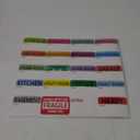 Hebayy 500 pcs 20 Designs Pre-Printed Color-Coded Home Moving Packing Box Labels with Writable Notes Areas, Each Measures 2 x 3