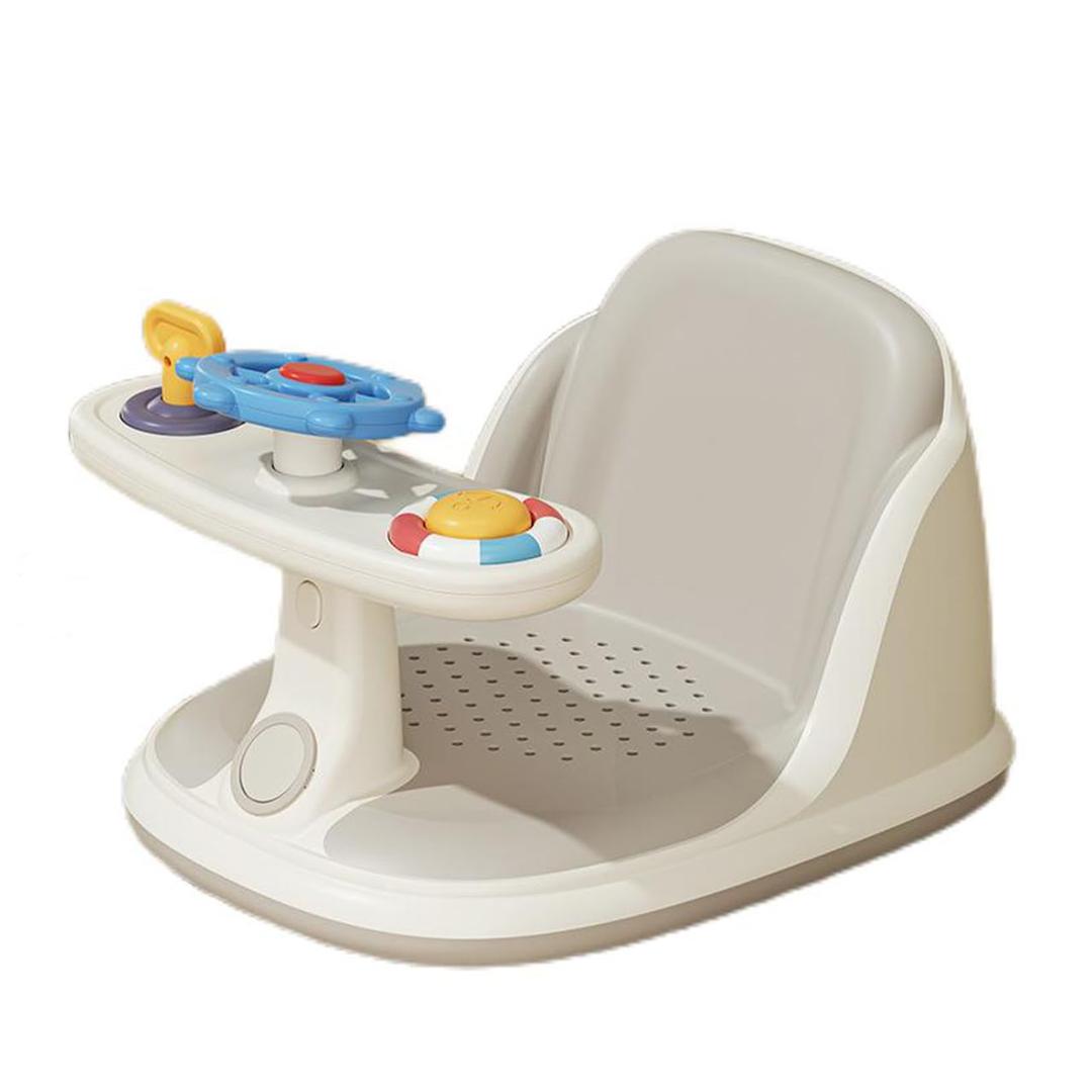 Baby Bath Chair, Designed for 6-36 Months Baby, Portable Toddler Bath Chair, Non-Slip, Suitable for Baby Bathtubs，Floor, Bath Seats for Babies Sitting Up.