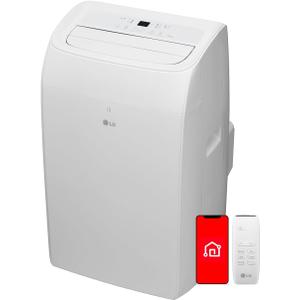 LG 10,200 BTU (DOE) / 14,000 BTU (ASHRAE) Smart Portable Air Conditioner, Cools 450 Sq.Ft. (18' x 25' room size),Smartphone & Voice Control works with LG ThinQ, Amazon Alexa and Hey Google, 115V