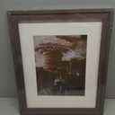 Golden State Art, 16x20 Picture Frame - Displays 11x14 Photo with Mat or 16x20 Without Mat, Wide Moulding Solid Wood Frame for Wall Display, Distressed Dark Brown
