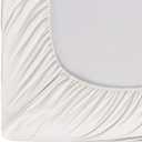 King Size Percale Bed Sheets, 200 Thread Count Cotton Polyester Blend Sheet Set,Wrinkle Free,Breathable,Crisp Refreshing Feeling, 60 Cotton 40 Polyester Cotton Rich Sheets 4 PC(Ivory,King)