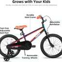 JOYSTAR Kids Bike for Ages 2-12 Years Old Boys Girls, 12-20 Inch BMX Style Kid's Bikes with Training Wheels, Children Bicycle for Kids and Toddler, Multiple Colors, 20 Inch with Training Wheels & HandBrake