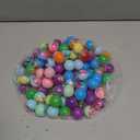 100 Pcs Gumball Machine Capsules Clear-Colored Mini Kawaii Round Capsule Toys Collection for Vending Machine Kindergarten Gift Easter Basket Stuffer Classroom Prize Party Favor 1.3 Inches