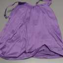 Women's Modal Camisole with Built-in Bra Turquoise Violet Royal Blue Red Skin Tone (Purple, L)