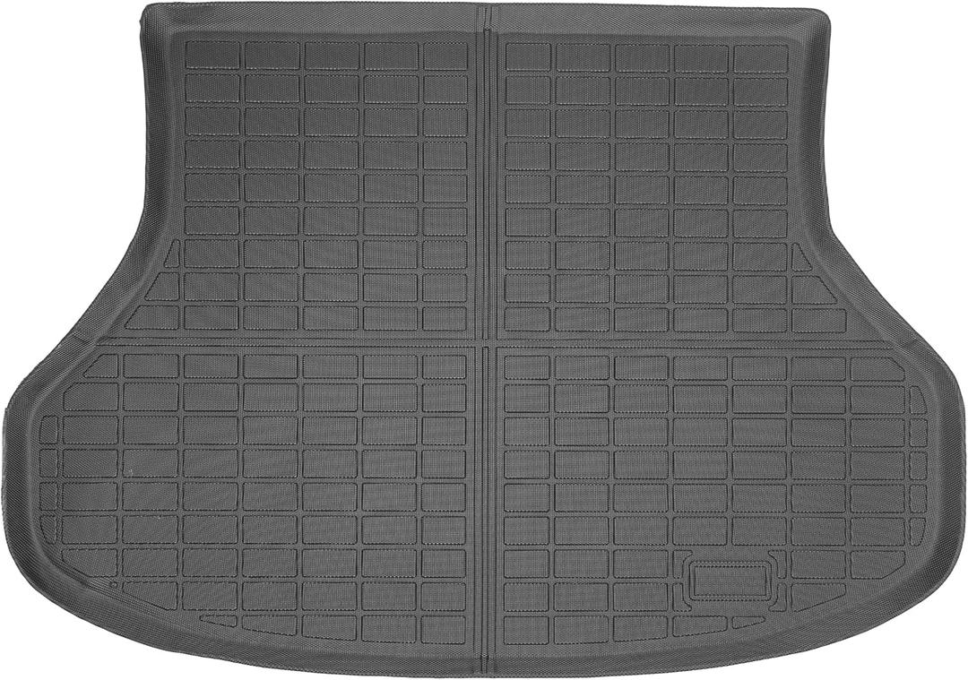WGGDRAQQ Trunk Liner Cargo Liners for Toyota Highlander 2001-2007 5-Seat Rear Trunk Floor Mats 3D Boot Tray All-Weather TPE Black