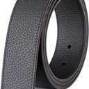 Vatee's Reversible Genuine Leather Belts For Men/Women Replacement Belt Strap Without Buckle 1.25"/1.34"/1.5" Wide