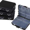 Hlotmeky Small Tackle Box Organizer 4 Pack Mini Tackle Boxes Plastic Fishing Organizer Tackle Storage Containers Kayak Fly Boxes