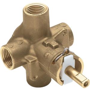MOEN 2510 M-Pact Brass Posi-Temp Pressure Balancing Tub and Shower Valve 1/2-Inch IPS Connections, 0.5, Unfinished