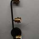 5 Light Bathroom Vanity Light, Black and Gold Bathroom Light Fixtures with Clear Glass Shade Modern Wall Sconces Lighting Bath Wall Lights Lamp for Mirror Kitchen Living Room Bedroom Hallway Cabinet