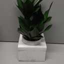 Hollyone Large Artificial Agave Plants Fake Three-Head Agave Succulent Plant Potted 15" Faux Plant in White Pot Succulent Aloe Plant Indoor for Desk Modern Home Decor (Style 2)