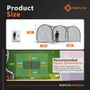 ORIENGEAR Baseball Batting Cage 13/20/30ft for Backyard, Baseball Training Equipment Netting Cages, Golf Softball Baseball Nets for Batting with Frame and Net, Hitting and Pitching Practice