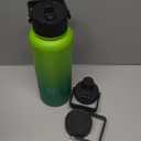 40oz Insulated Water Bottle Stainless Steel Sport Bottles with 3 Lids,Bamboo Grove