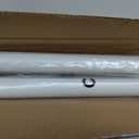 Tension Curtain Rod By EZFurni, 123-160 Inches, Heavy Duty Tension Rod, Adjustable Curtain Rods No Drilling & Easy Assemble Extra Long Tension Rod, White
