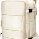 JBAOWEI Large 40L Travel Backpack  Airline & Flight Approved Carry-On Luggage, Waterproof, Durable & Lightweight Design for College, Outdoor Sports & Weekend Getaways  Cream