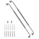 48 Inch Anti Slip Shower Grab Bar, Munzong Bathroom Grab Bar for Showers, Brushed Nickel Knurled Handicap Balance Bar,Safety Hand Rail Support Elderly Senior Assist Bath Handle