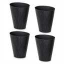 Hefty 2.25 Gallon Small Waste Basket, 4 Pack, Black