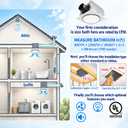 Bathroom Exhaust Fan with Light: 120 CFM High Airflow Quiet 1.2 Sones 3CCT, 12 in with lightx1