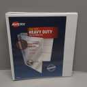 Avery Heavy-Duty View 3 Ring Binder, 1 Inch One Touch EZD Rings, 275-Sheet Capacity, 1.4 Inch Wide Spine, Customizable Clear Cover and Spine, 1 White Binder (79199)