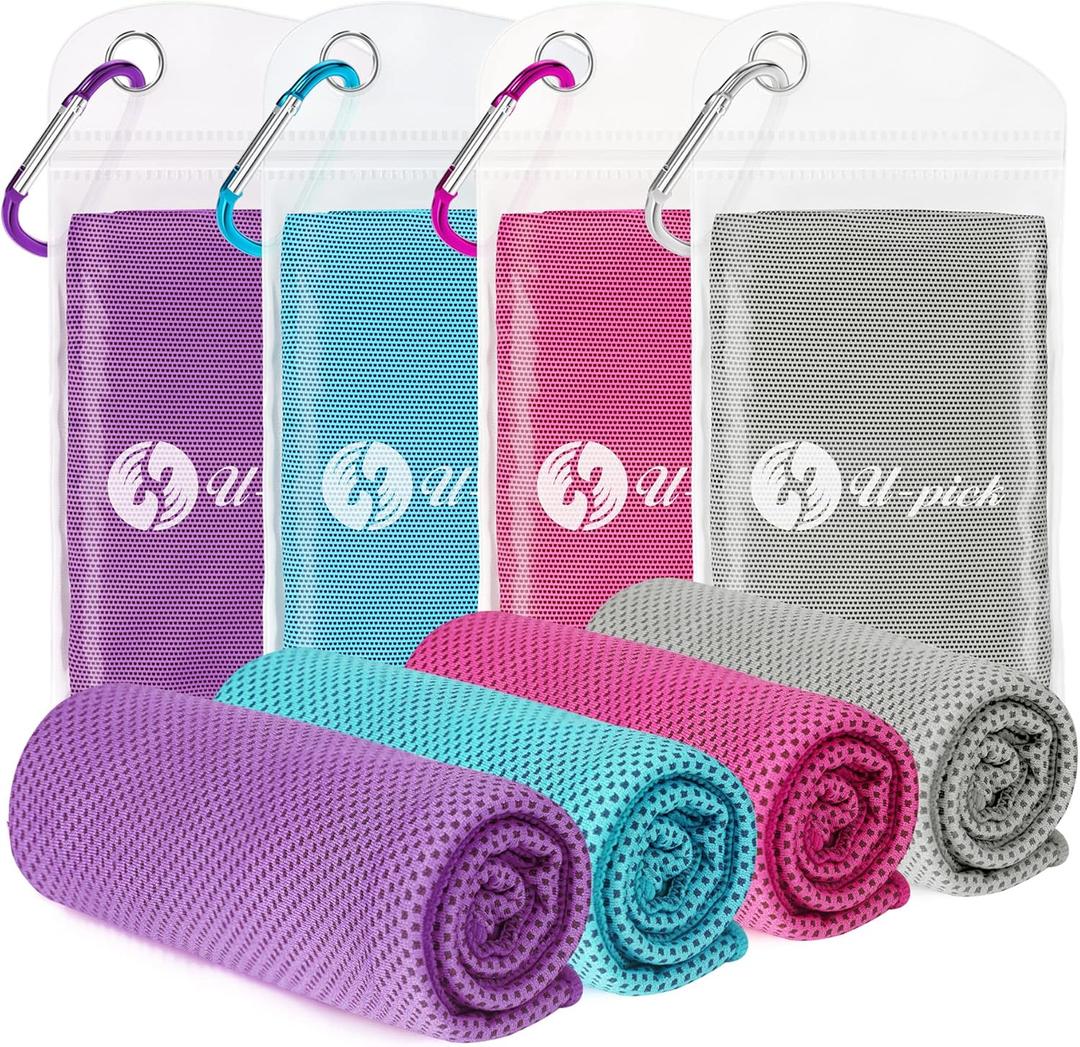 U-pick Cooling Towels (40"x12"),Cooling Towel for Neck and Face,Soft Breathable Ice Towel for Gym,Yoga,Workout,Sport,Camping,Cruise