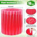 MJZ 10 Pack Walls of Water Plant Protectors, 18.3 x 18.3 Inch Reusable Wall of Water for Tomato Plants, Early Season Insulated Plant Protector Freeze Protection, Plant Covers for Winter Cold Weather