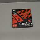 HI-Q Checkers & Tic-Tac-Toe Board Game Set  Classic Strategy for Kids & Family  Features Interlocking Stacking Pieces & Folding Board  Ages 6+