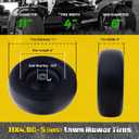MAXROLLORS (2 Pack) 11x4.00-5 Lawn Mower Tires Flat Free and Wheel Assembly