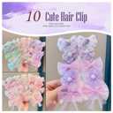 Headband, Cute hair accessory set Cute headband, Various Styles of hair clips, hair cords, Hair Ties, Plush hair loop, Purple