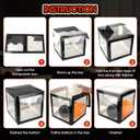 Baby first Halloween Decorations Balloons Boxes 4 Pcs Letter Blocks Transparent Box with 4 LED Light Strings - Halloween Baby Shower Party Supplies Decoration - A Baby Is Brewing Party Supplies